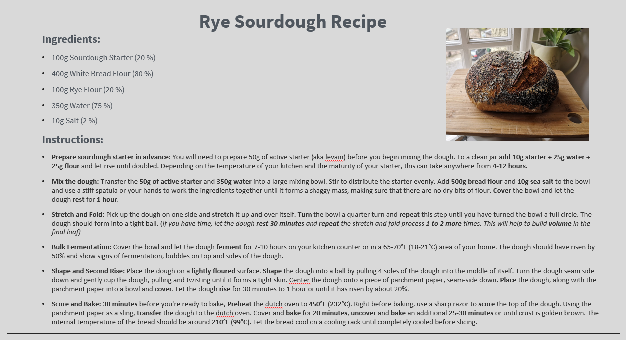 Rye Sourdough